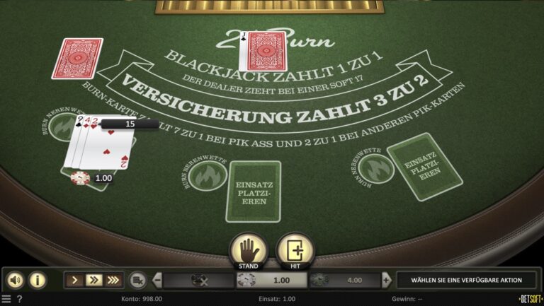 21 Burn Blackjack Betsoft