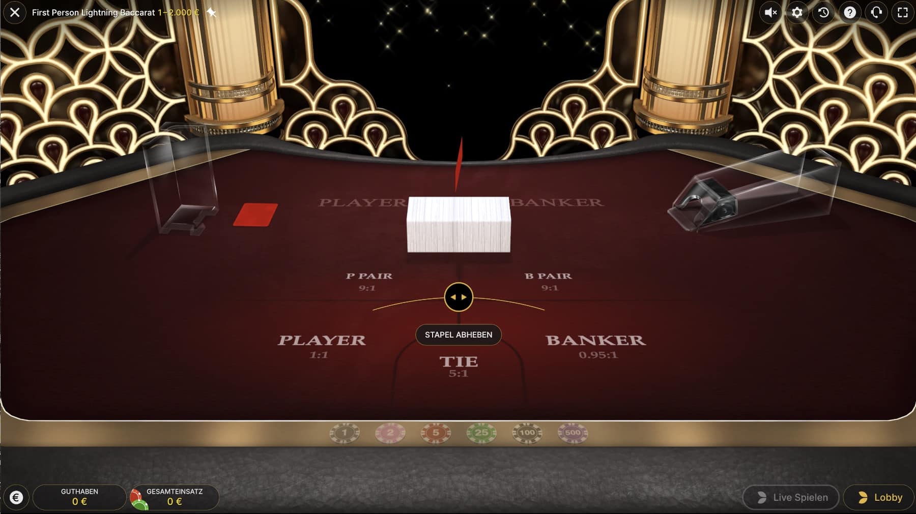 Lightning Baccarat Evolution Gaming
