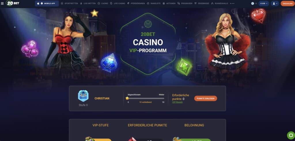 20Bet Casino VIP