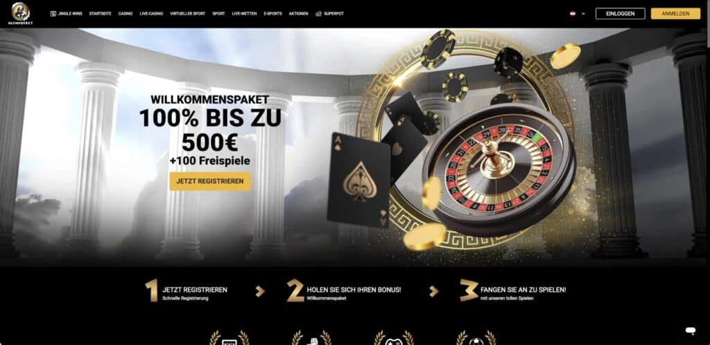 OlympusBet Casino Bonus
