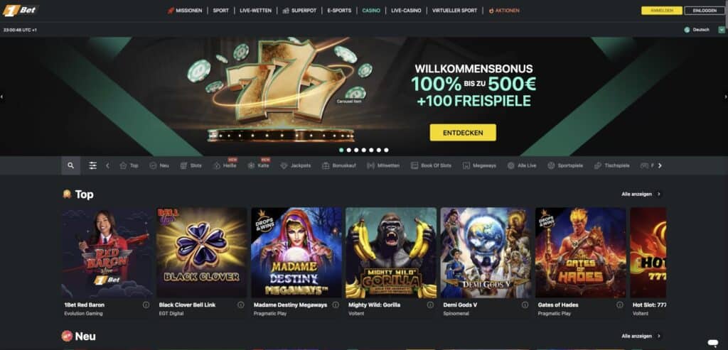1Bet Casino Bonus