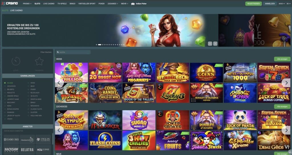 22Casino Slots