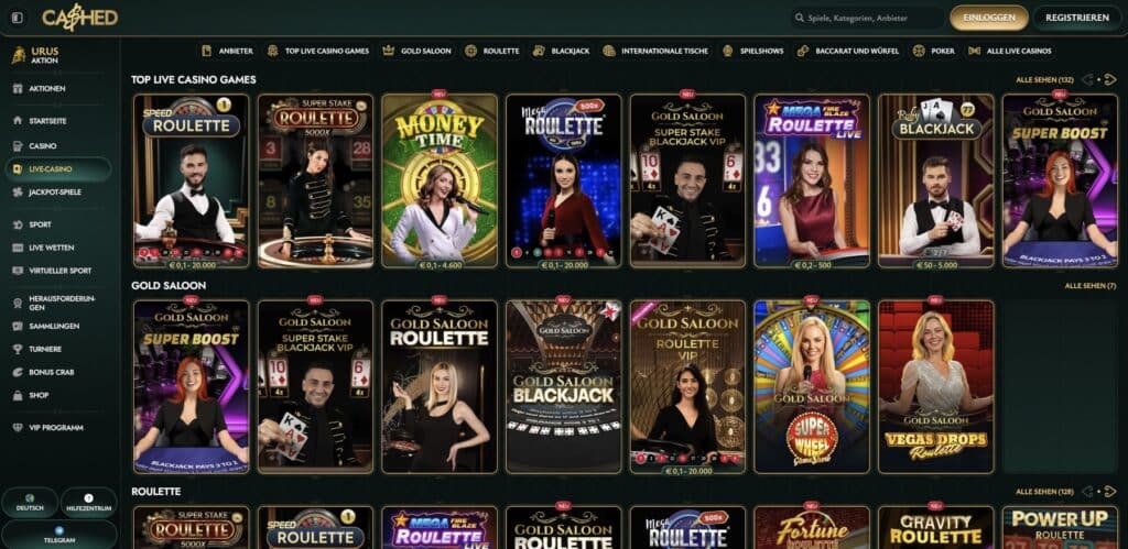 Cashed Live-Casino