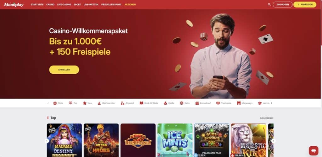 Monoplay Casino Bonus