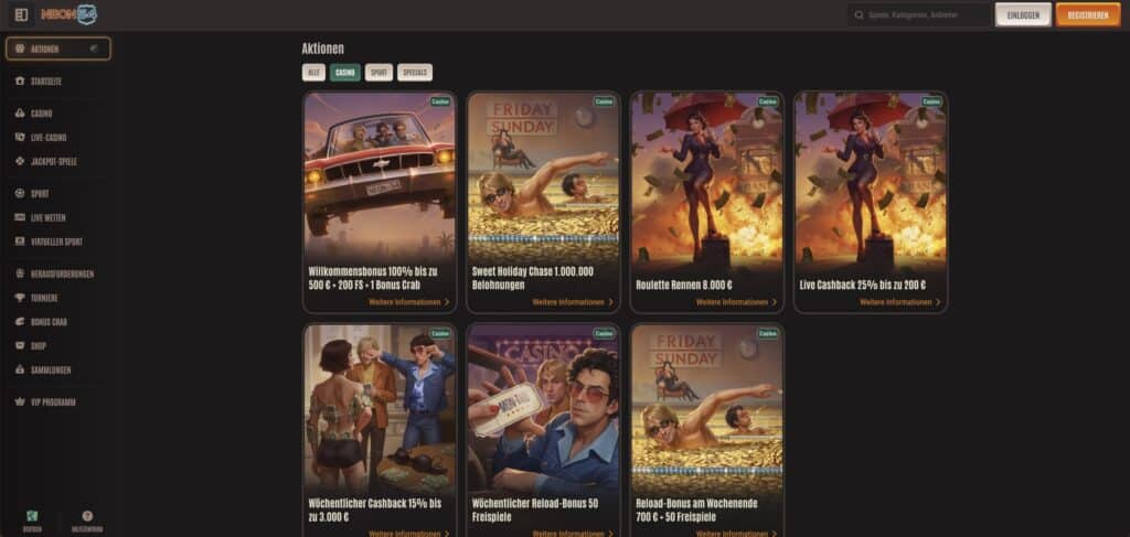 Neon54 Casino Aktionen