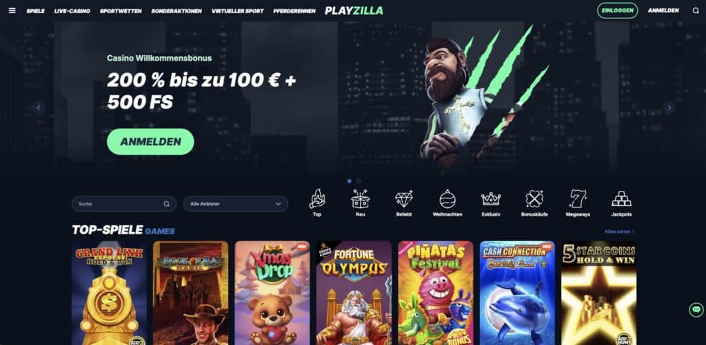 Playzilla Casino Bonus