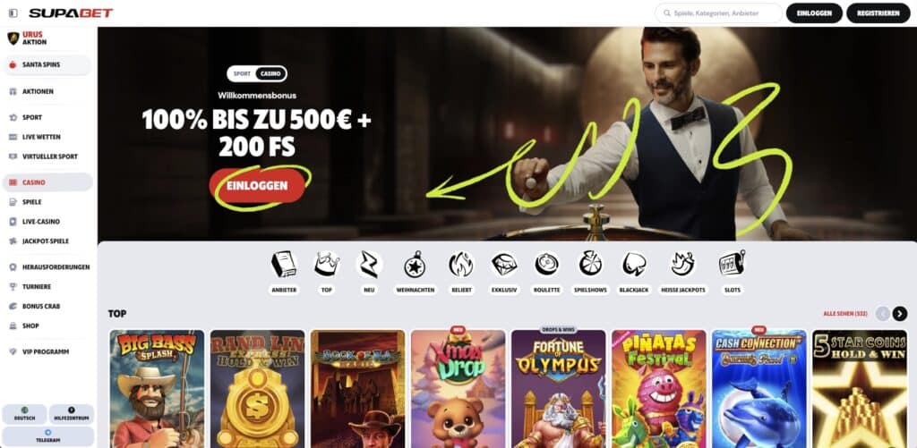 SupaBet Casino Bonus